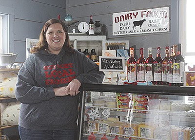Amanda Wallerman and her family own The Bossy Cow Country Store on their 375-cow farm near Norwalk, Wisconsin. The family took the initiative to enter the world of direct-marketing on their farm last fall. PHOTO BY DANIELLE NAUMAN