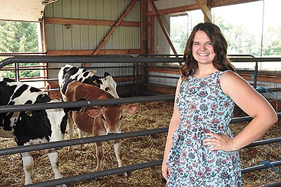 Isabelle Lindahl is a Princess Kay of the Milky Way finalist representing Chisago County. The 21-year-old grew up on her family’s 100-cow dairy near Lindstrom, Minnesota. PHOTO BY MARK KLAPHAKE