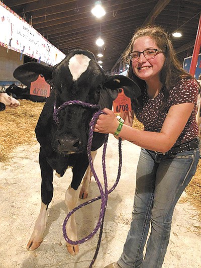 Abby Hovland is a senior at Abbotsford High School. She and her parents, Adam and Katie Hovland, milk 50 cows in Marathon County near Colby, Wisconsin. PHOTO SUBMITTED
