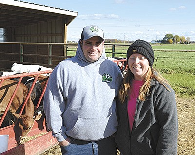 Louis and Jenny Averbeck milk 160 cows near Fond du Lac, Wisconsin. The Averbecks began making A2 cheese in 2020 after Jenny discovered she had a sensitivity to dairy products. PHOTO BY STACEY SMART