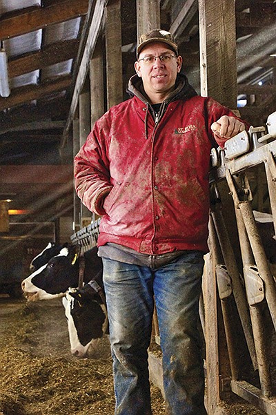 Dennis Middendorf operates a 120-cow dairy near Melrose, Minnesota. He also has been refereeing high school basketball for about eight years. PHOTO BY GRACE JEURISSEN