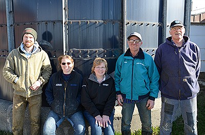 The Ramel family – (from left) Matthew, Jessica, Debbie, Mark and Jim – milk 145 cows and run about 550 acres near Random Lake, Wisconsin. PHOTO BY STACEY SMART
