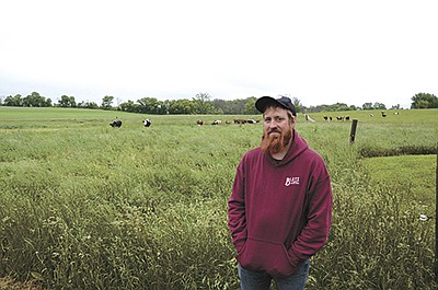 Greg Blatz milks 50 cows and farms 220 acres on his organic farm near Mount Calvary, Wisconsin. Blatz took over the farm from his parents in 2019. PHOTO BY STACEY SMART