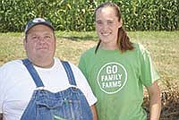 Don and Samantha Frei participated in a study on the management of organic grazing operations on their farm near Argyle, Wis. The results were reviewed at a field day on their farm Aug. 12. <br /><!-- 1upcrlf -->PHOTO BY RON JOHNSON