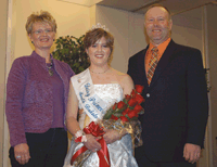 Growing up, Ana Schweer helped her parents, Randall and Diane, on their farm with 90 registered Holsteins. The South Dakota Dairy Princess title is not unknown territory for the Schweers. Diane wore the crown in 1981. (photo by Krista M. Sheehan)