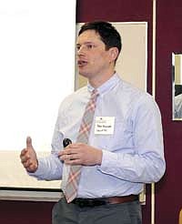 Peter D. Krawczel, University of Tennessee, presented information on overcrowding and cow health. (Photo submitted0