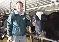 Michael Schmitt of Rice, Minn. has introduced his prized cow, Ralma September Storm Crystal, to the world of social media. She now has her own Facebook page, which is a way for Schmitt to promote the dairy industry and market the Schmitts’ farm. <br /><!-- 1upcrlf -->PHOTO BY MISSY MUSSMAN