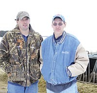 Paul (left) and Dean Heuer of Norwood Young America, Minn., were named the Carver County Family of the Year in 2012. Their families were honored for their community involvement during the Carver County Dairy Day dinner last year.<br /><!-- 1upcrlf -->PHOTO BY MISSY MUSSMAN