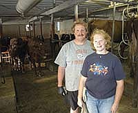 Bernie and Anne Manderfeld milk 80 Milking Shorthorns on their dairy farm near Faribault, Minn. <br /><!-- 1upcrlf -->DAIRY STAR FILE PHOTO