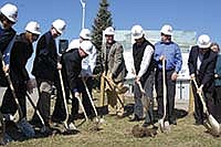 Officials participated in the groundbreaking on April 11 for the New Holland Pavilions at the Alliant Energy Center.<br /><!-- 1upcrlf -->PHOTO SUBMITTED