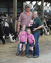 Misty Meadow Farm includes Justin and Jenny Malott and their children, Addison, Jillian and Vivian. Jenny is the herd manager and Justin works with the crops on their 600-cow dairy near Smithsburg, Md.<br /><!-- 1upcrlf -->PHOTO SUBMITTED